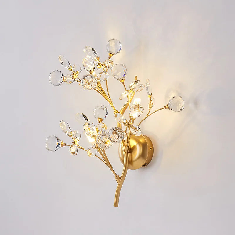 applique murale LED créative de luxe en cristal moderne - vue 2 sur 7
