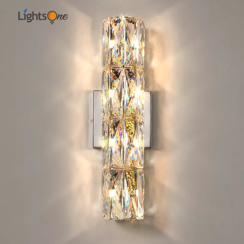 Applique villa luxe cristal murale