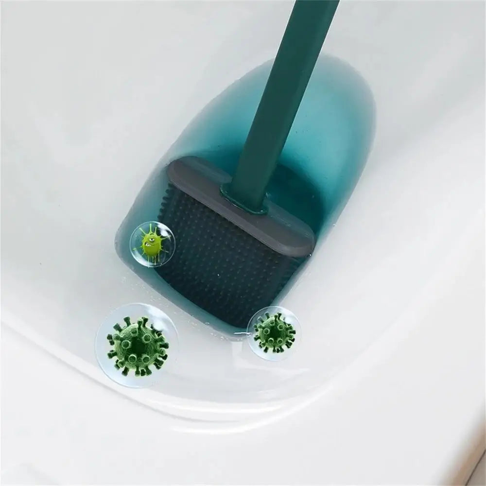 ensemble de brosses en silicone pour salle de bain sans coin mort - vue 5 sur 9
