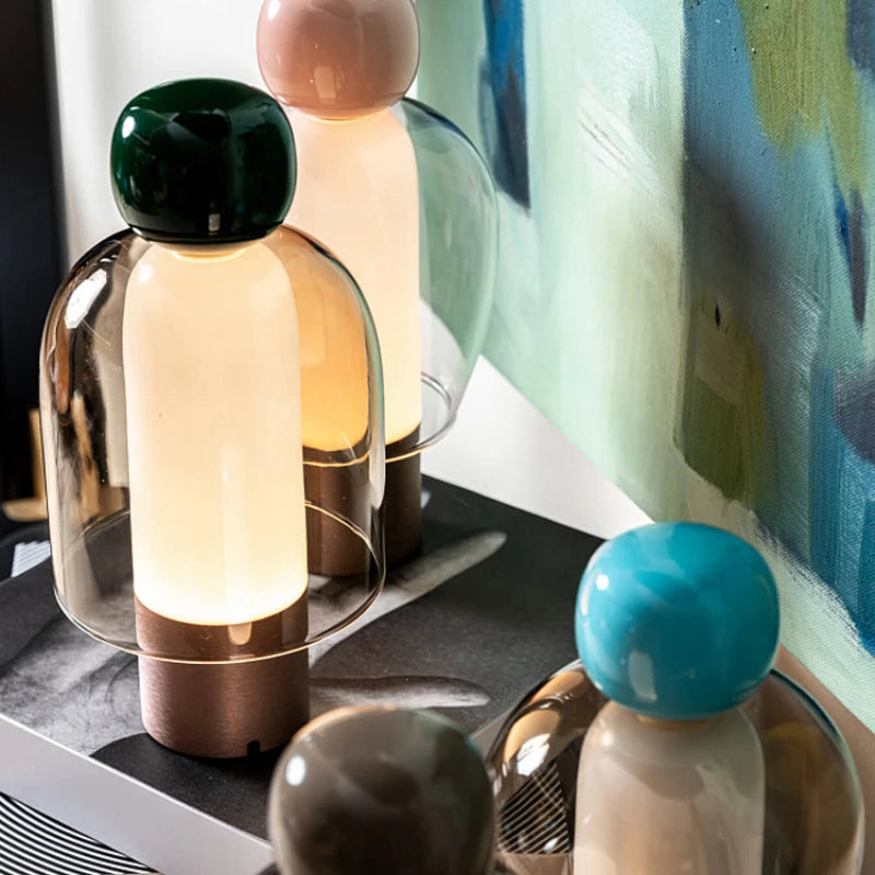 lampe à poser moderne avec chargement usb et design minimaliste - vue 4 sur 10