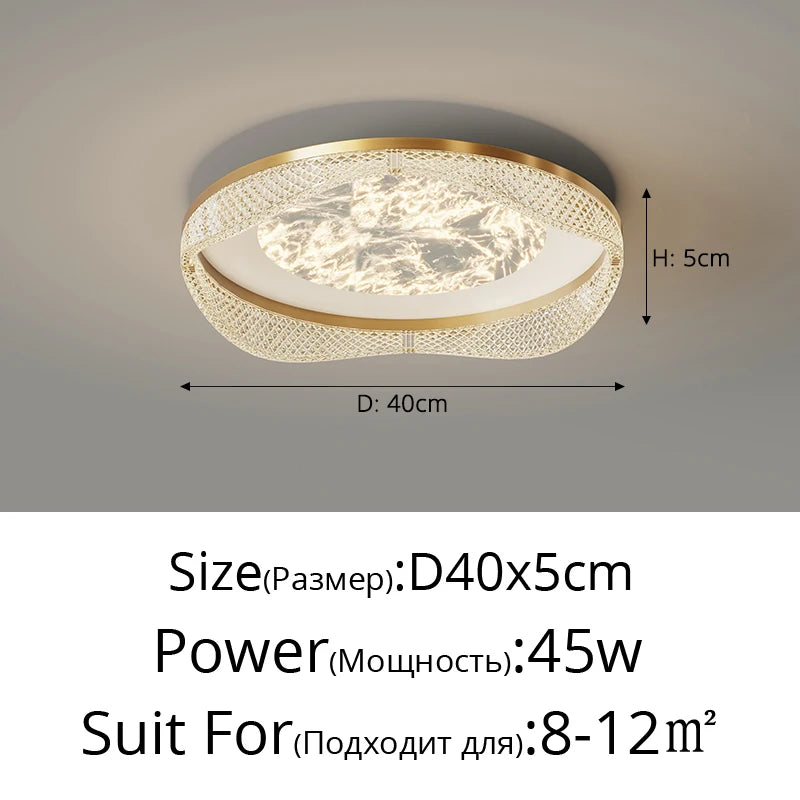 plafonnier moderne en laiton design créatif minimaliste pour intérieur - vue 14 sur 26