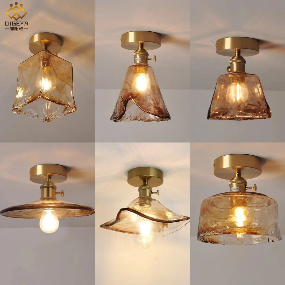 lustre en verre teinté pour un éclairage nordique élégant - vue 3 sur 10
