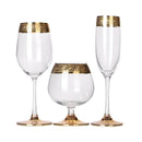 Verre champagne cristal style europeen bordure elegante