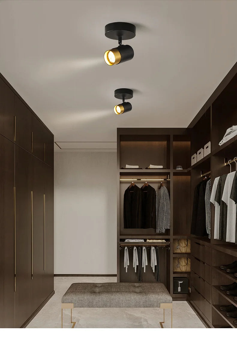 Lustre noir Led moderne intérieur - vue 5 sur 18