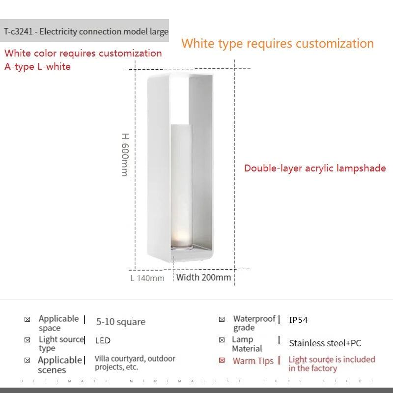 Lampe de jardin moderne solaire LED clôture lumière IP54 extérieur étanche ambiance éclairage pelouse lumières Villa cour décor lampadaires - vue 18 sur 21