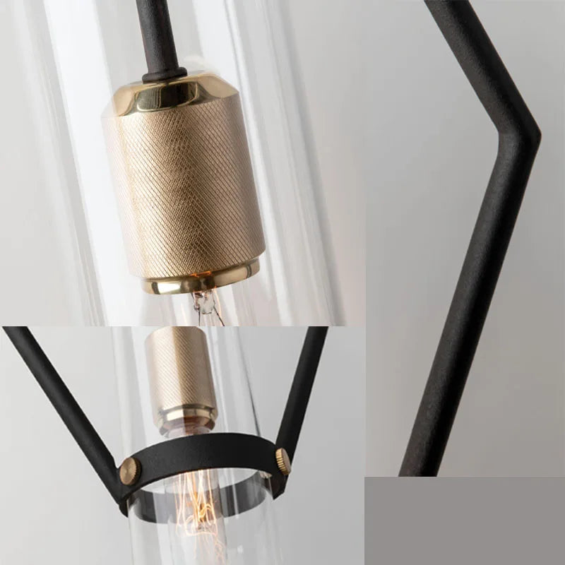 suspension moderne en verre avec cordon réglable pour intérieur - vue 6 sur 7
