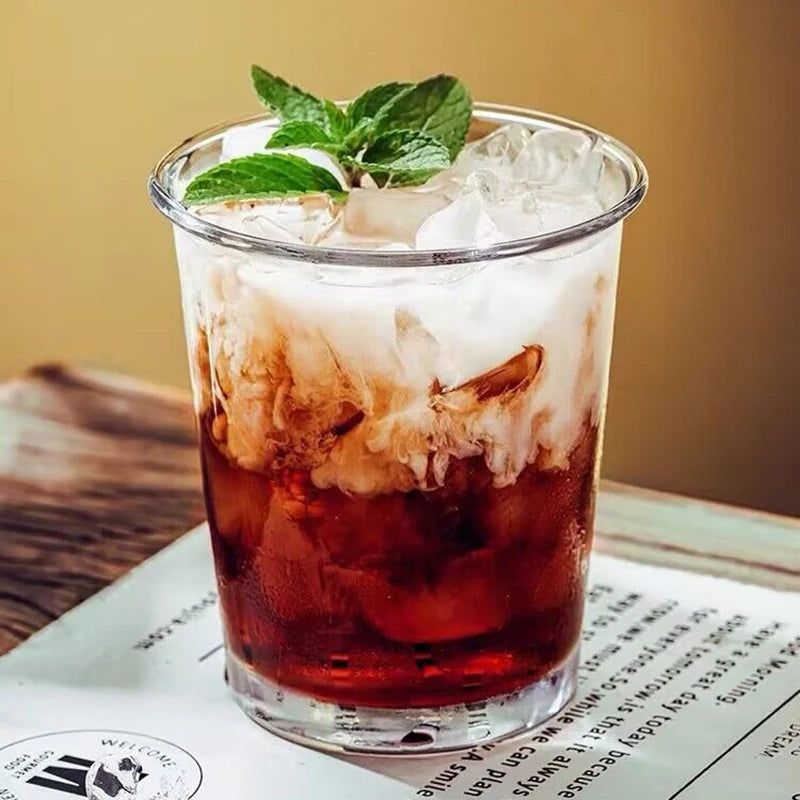 Tasses verre transparent style old fashioned café luxe - vue 3 sur 7