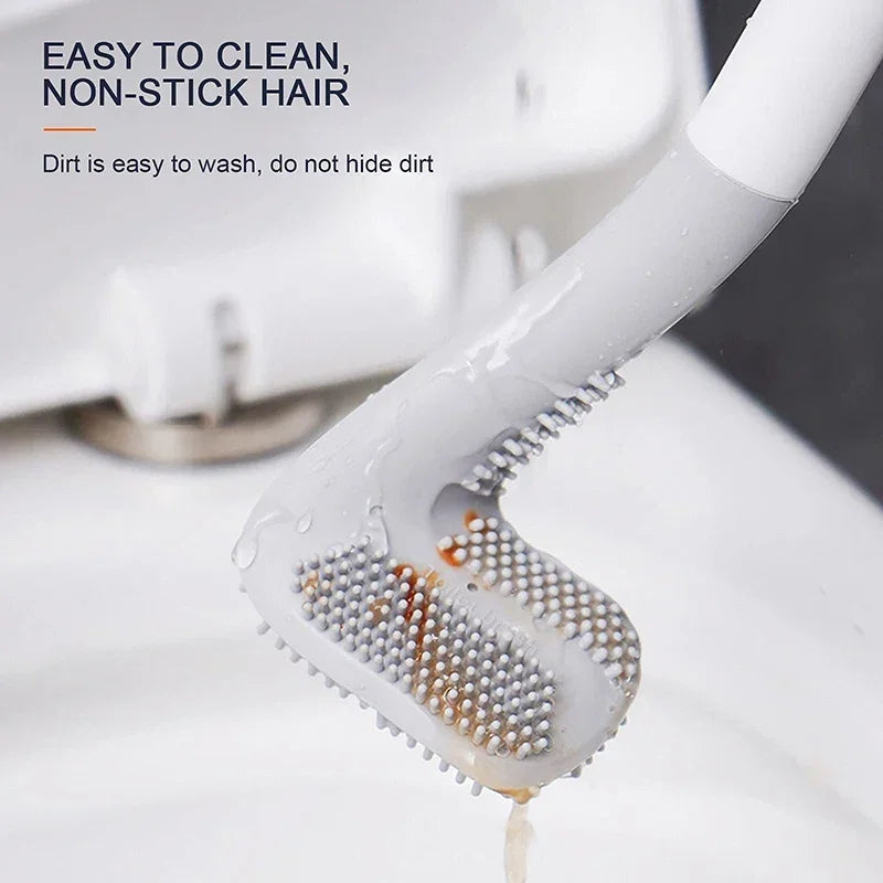 ensemble moderne de brosses hygiéniques pour salle de bain