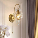 applique murale rétro en cristal pour décoration intérieure élégante