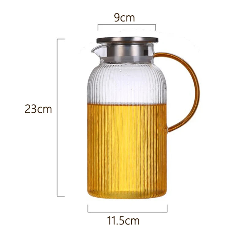 Carafe en verre eau citronnee 1400 1800 ml