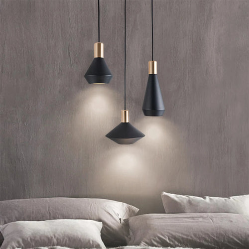 Para Sala De Jantar noir blanc suspension lumières Lustres Lampe pour chambre Lampe Chevet Lampe à main Salon Plafond Lustres