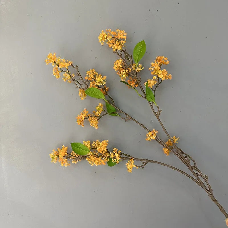 lot de 2 fleurs artificielles en saule des neiges décoratives