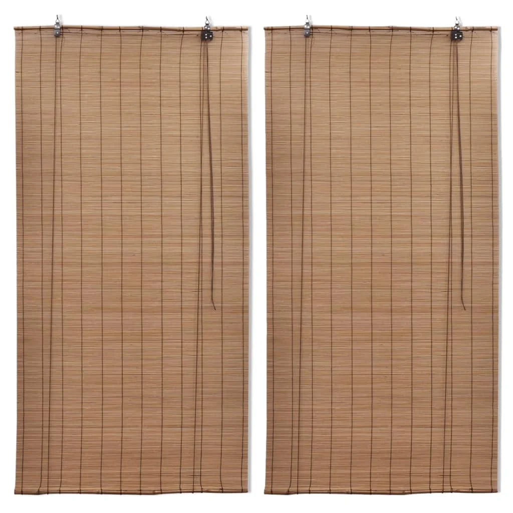 Store enrouleur occultant style naturel pour fenêtre intérieur