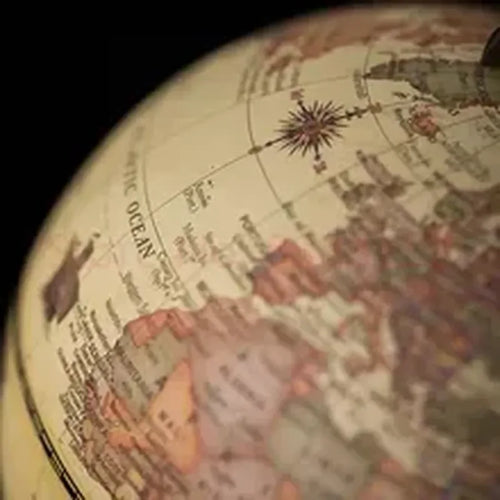 globe universel rétro haute définition pour étudiants et géographie - vue 5 sur 6
