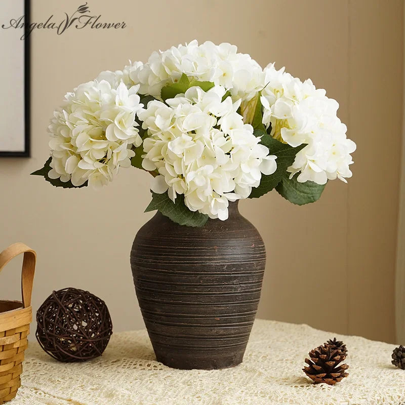 fleurs d'hortensia artificielles pour décoration élégante et durable - vue 4 sur 15