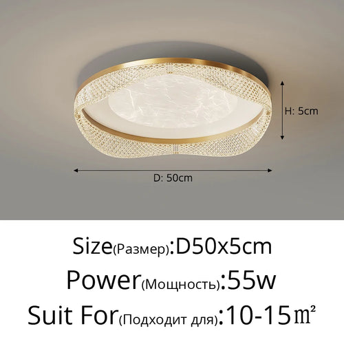 plafonnier moderne en laiton design créatif minimaliste pour intérieur - vue 25 sur 26
