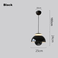Design danois fleur bourgeon suspension moderne Simple Restaurant chambre d'enfants chambre chevet lustre nordique maison lampes LED