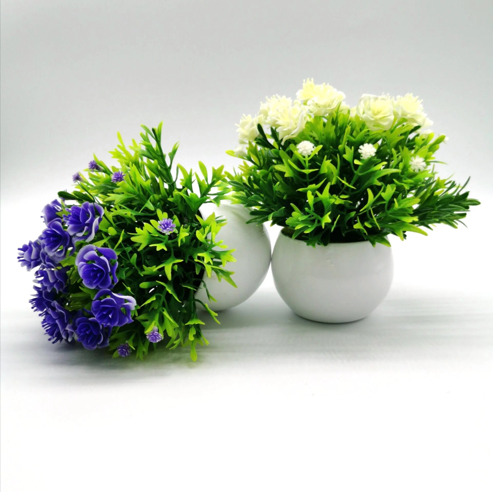 fleur de rose artificielle en pot pour décoration intérieure et extérieure - vue 5 sur 9
