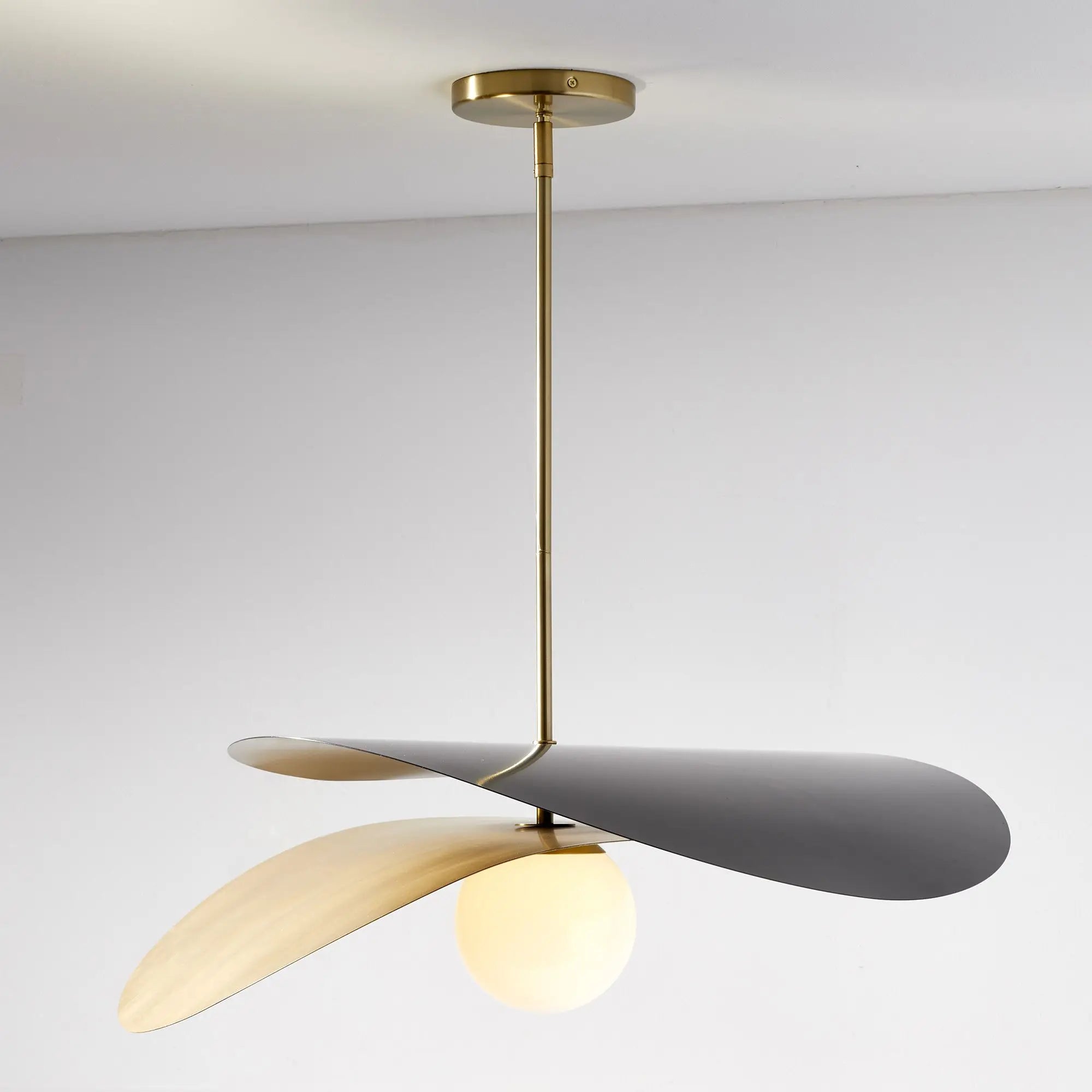lampe suspendue en métal et verre pour boutique - vue 4 sur 6