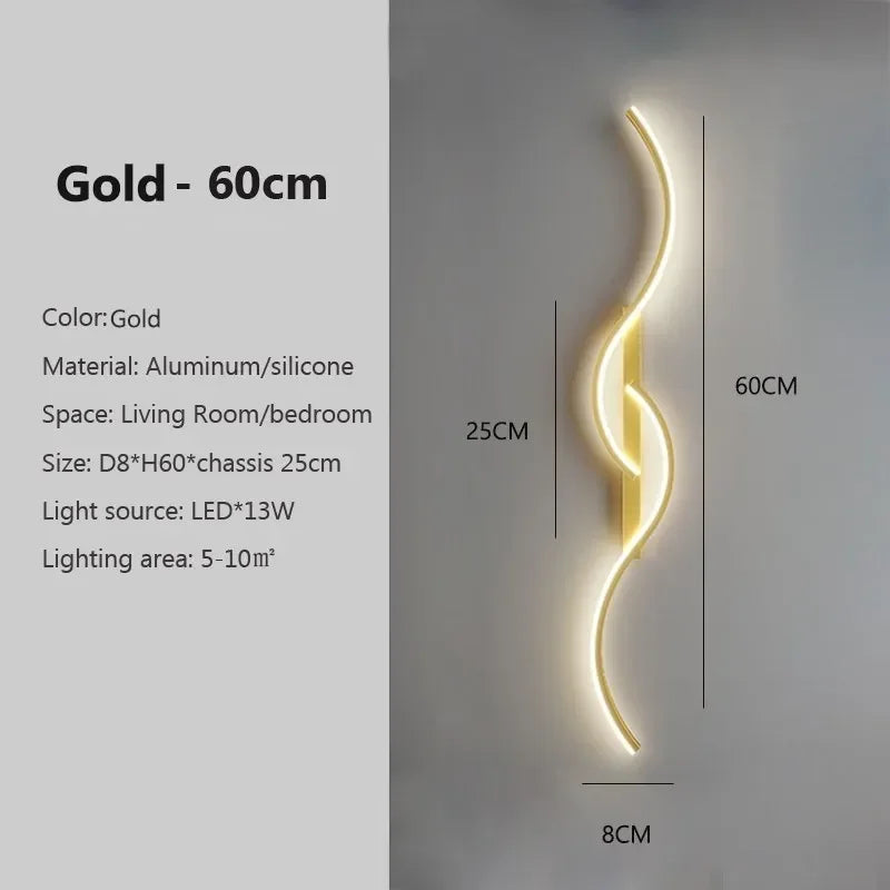 Applique murale LED moderne et minimaliste