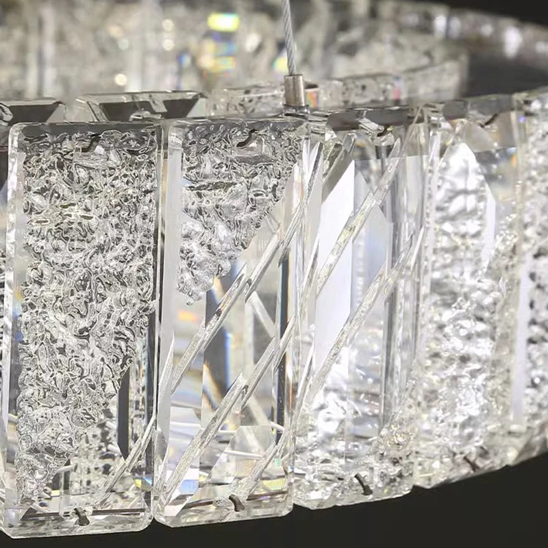 Lustre design cristal nordique pour salle à manger éclairage intérieur - vue 7 sur 9