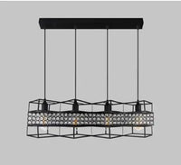 Loft Industrial Style Hexagonal Iron Art Dining Room Chandelier Retro Living Room Bedroom Lamp Bar Edison Creative Lamps
