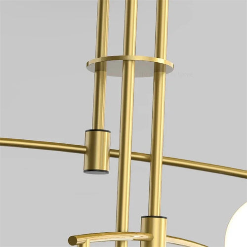 lustre led moderne youlaike en verre pour salon cuisine - vue 5 sur 12