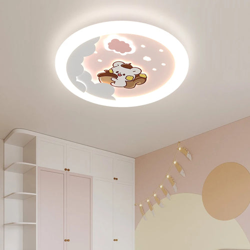 plafonnier astronaute pour chambre enfant design ludique et protecteur - vue 3 sur 7