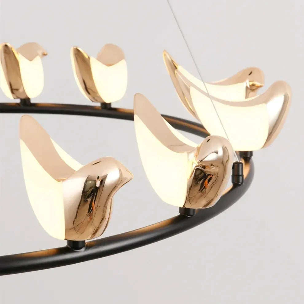 suspension créative en forme d'oiseau pour décoration moderne - vue 6 sur 13