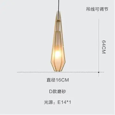 suspension art déco diamant pour éclairage intérieur et extérieur - vue 7 sur 15