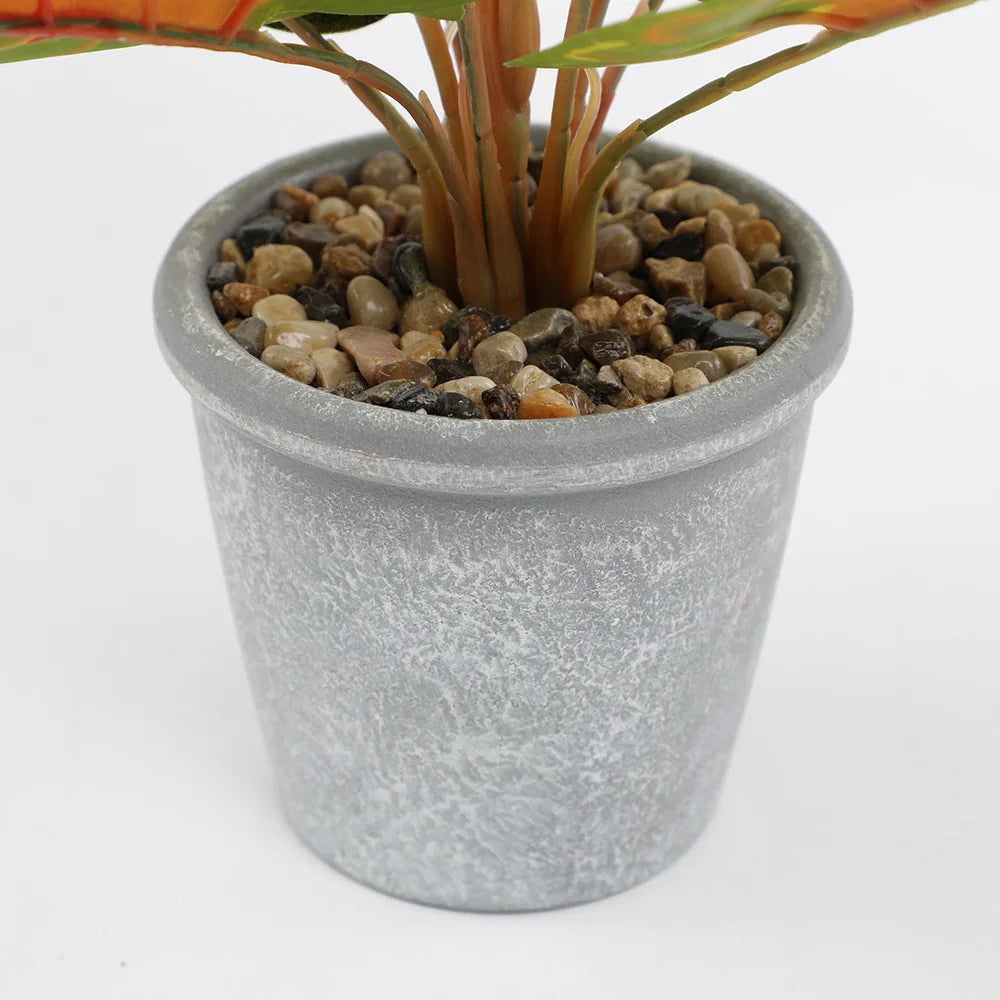 plantes artificielles en feuille de tortue décoratives pour la maison et le bureau - vue 6 sur 6