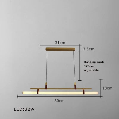 lustre minimaliste à led tendance 2022 éclairage suspendu - vue 9 sur 10