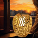 lampe extérieure solaire imitation bambou pour jardin décoratif