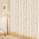 Voilage tulle floral romantique pour salon chambre fenetre