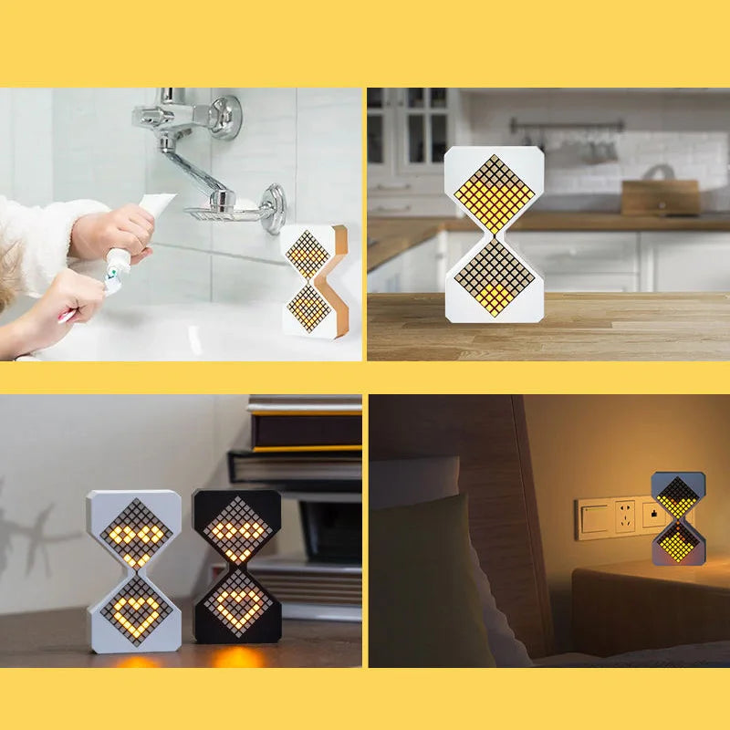 sablier électronique à led style cybernétique pour décoration et cadeaux - vue 5 sur 8