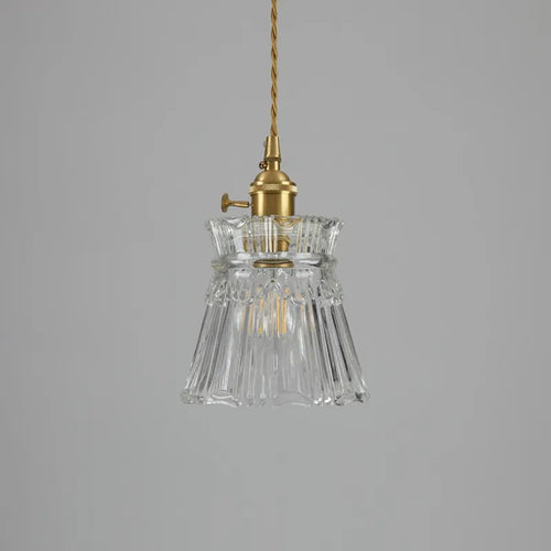 Suspension en verre au design nordique moderne