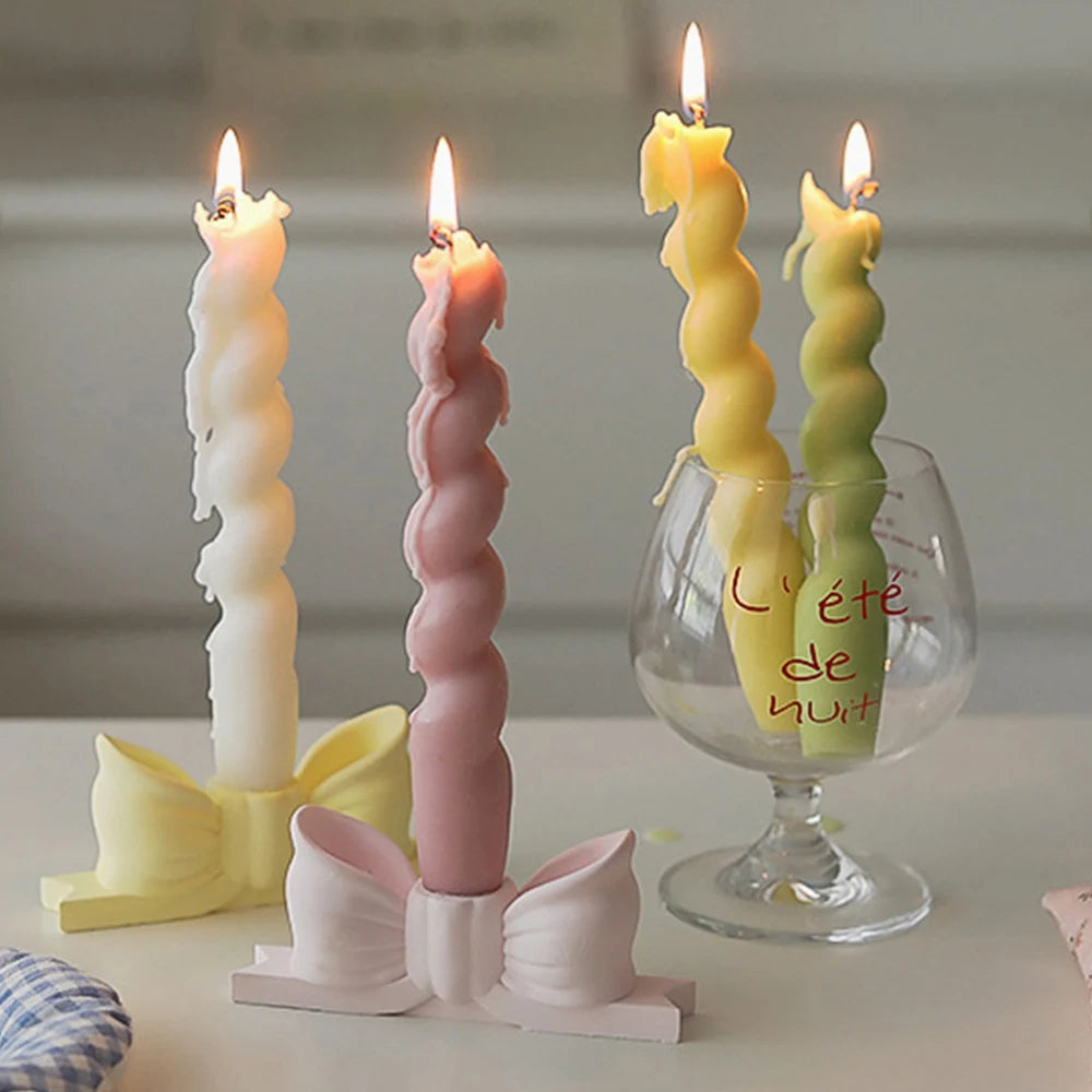 bougeoir vintage coréen en forme de nœud décoratif créatif