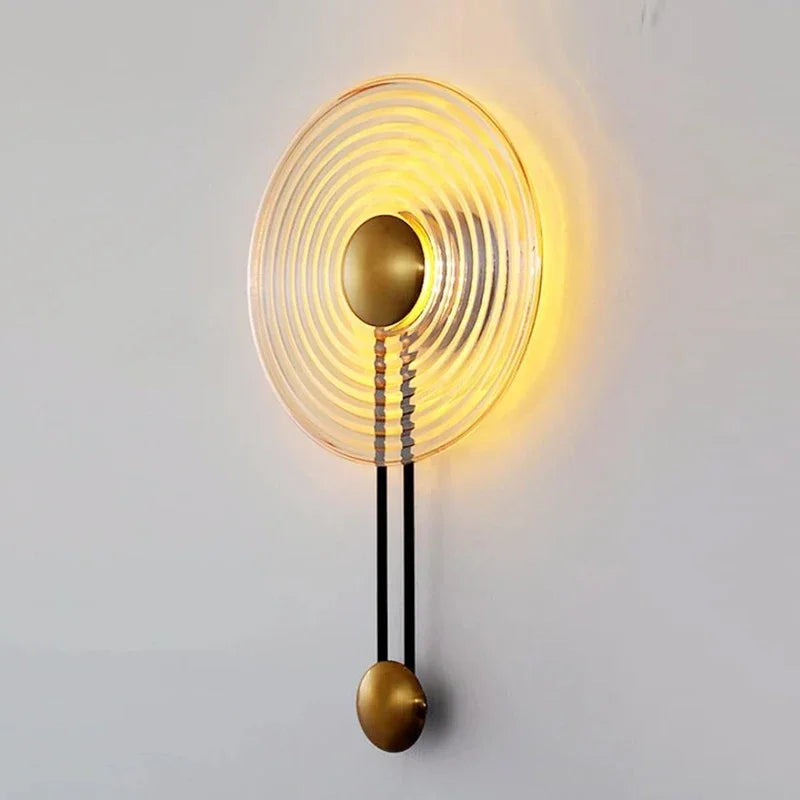 applique murale led nordique à ondulations design moderne et simple - vue 2 sur 10