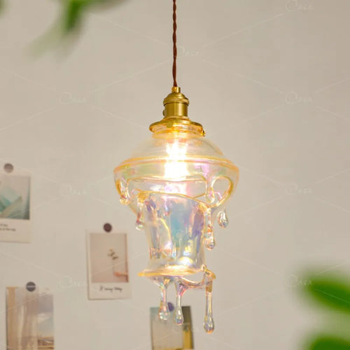 lampe créative gouttelettes de bougie design rétro pour décoration artistique