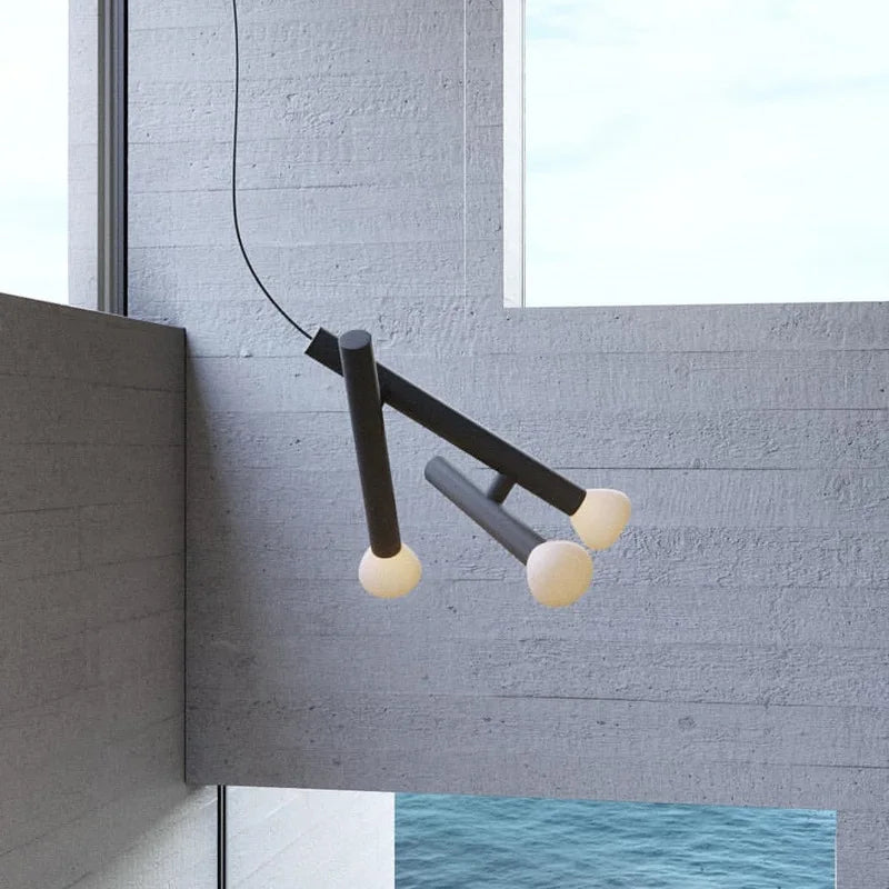 suspension design artistique luminaire décoratif cordon réglable - vue 4 sur 10