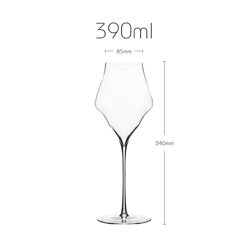 Verre champagne cristal style josephinen souffle main