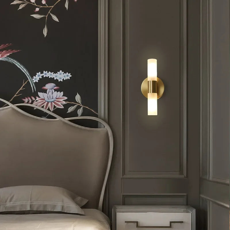 applique murale nordique en cuivre style minimaliste décoratif