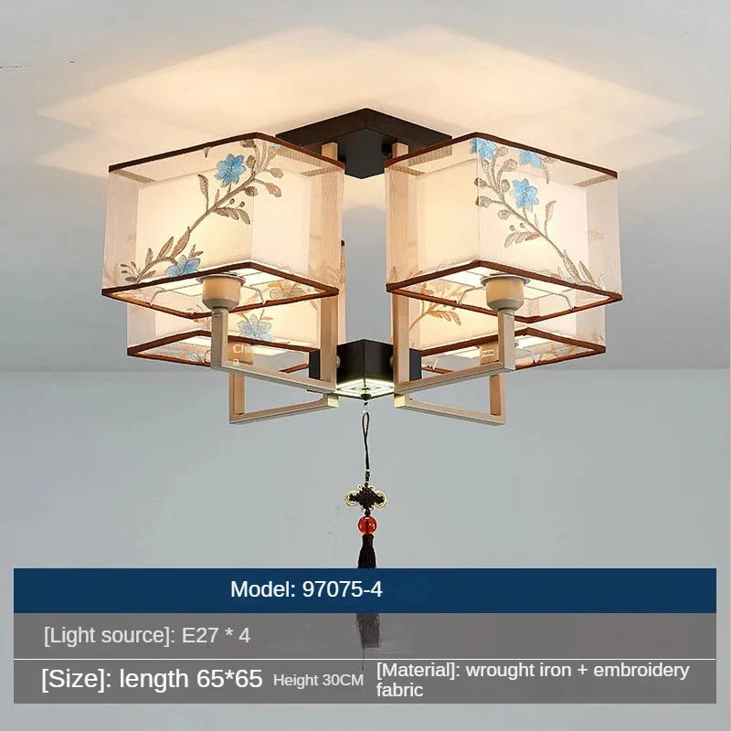 lustre chinois suspendu style moderne pour une ambiance simple - vue 17 sur 19