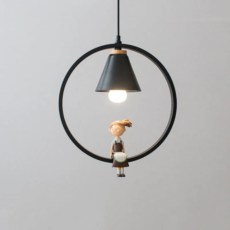 lampe à oiseaux nordique moderne en fer pour décoration intérieure - vue 10 sur 16