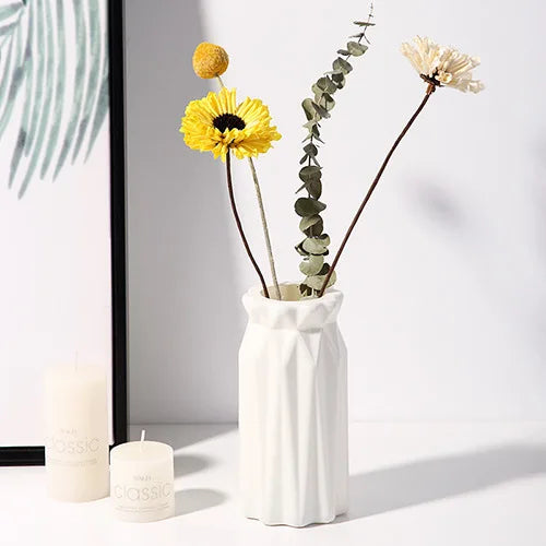 vase nordique en plastique pour fleurs décoratives modernes - vue 11 sur 12