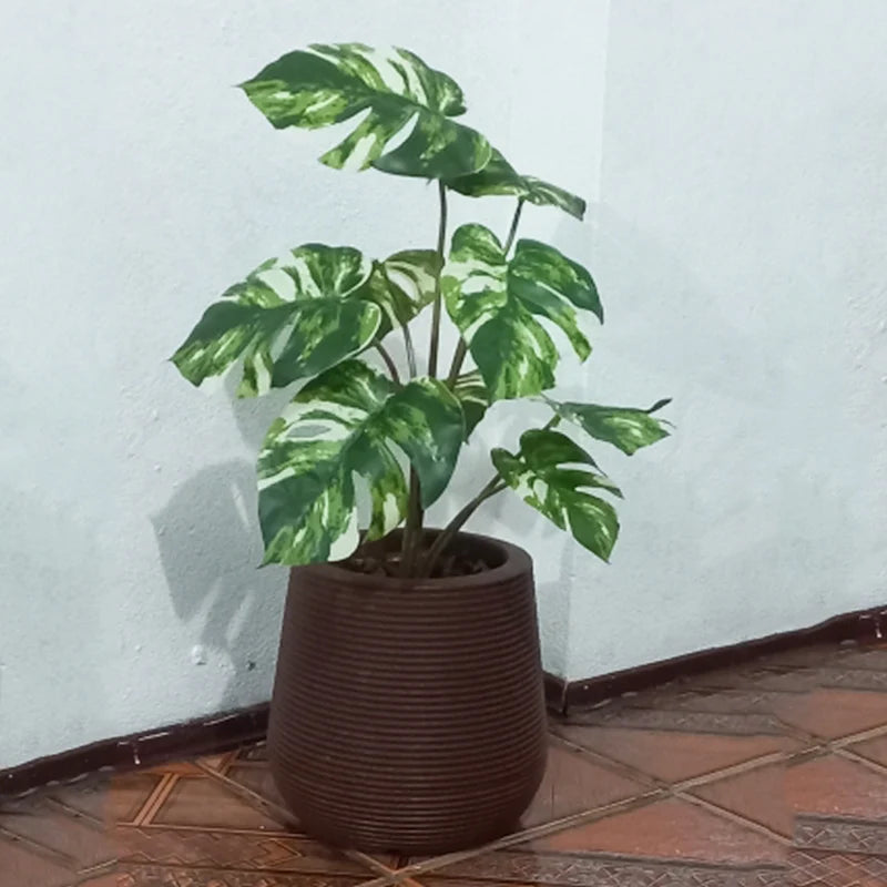 plantes artificielles grandes monstera pour décoration intérieure et extérieure - vue 6 sur 6