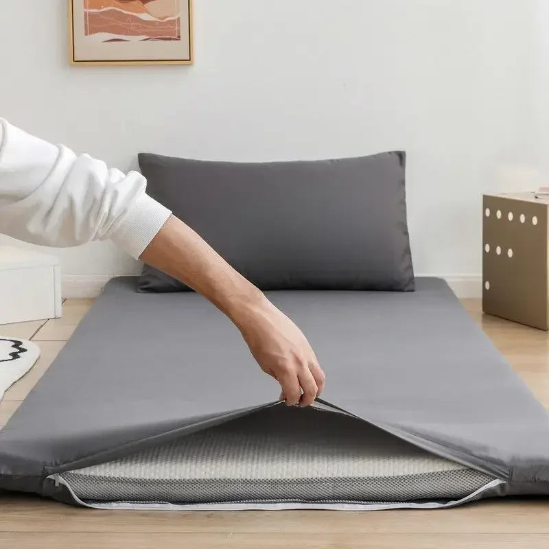 protège-matelas 360° avec fermeture éclair pour lit étudiant