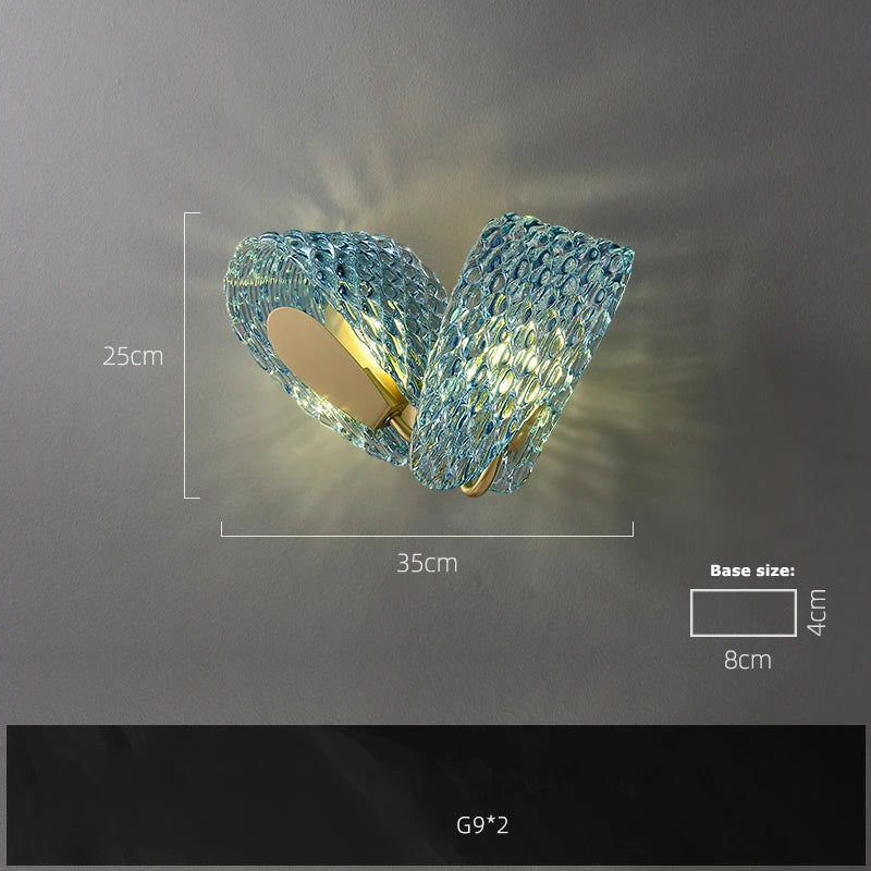 lustre suspendu en verre cristal éclairage moderne pour intérieur - vue 15 sur 21
