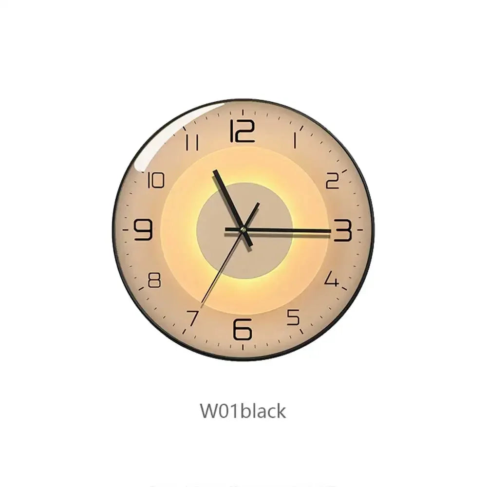 horloge murale en verre design moderne créatif pour décoration intérieure - vue 17 sur 18