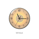 horloge murale en verre design moderne créatif pour décoration intérieure